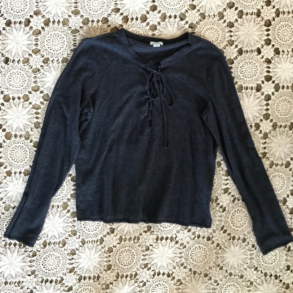 Dark Grey Long Sleeve Shirt - Picture 4 of 6